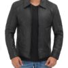 Mens Black Vintage Leather Jacket