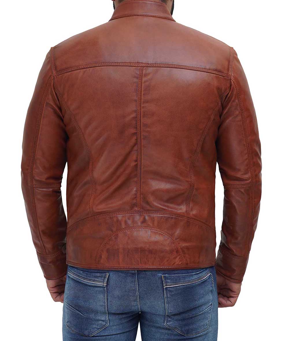 Cafe Racer Tan Leather Jacket Mens Cafe Racer Tan Leather Jacket Mens