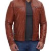 Cafe Racer Tan Leather Jacket Mens Cafe Racer Tan Leather Jacket Mens