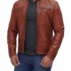 Cafe Racer Tan Leather Jacket Mens Cafe Racer Tan Leather Jacket Mens