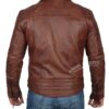 Mens Dark Brown Quilted Asymmetrical Vintage Biker Leather Jacket Mens Dark Brown Quilted Asymmetrical Vintage Biker Leather Jacket