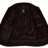 Adamsville Mens Dark Brown Suede Leather Bomber Jacket