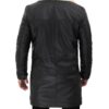 Turlock Biege Shearling Black Leather Coat
