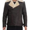 Hartford Leather Shearling Jacket Mens