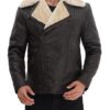 Hartford Leather Shearling Jacket Mens