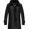 Delta Mens Leather Sherpa Coat