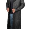 Bryson Black Mens Leather Duster Bryson Black Mens Leather Duster