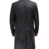 Mens Walking Long Real Leather Coat