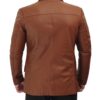 Mens Cognac Leather Blazer Jacket Mens Cognac Leather Blazer Jacket