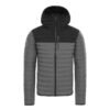  Black and Gray Puffer Jacket With Hood