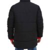 Mens 3/4 Length Black and Red Puffer Coat Mens 3/4 Length Black and Red Puffer Coat