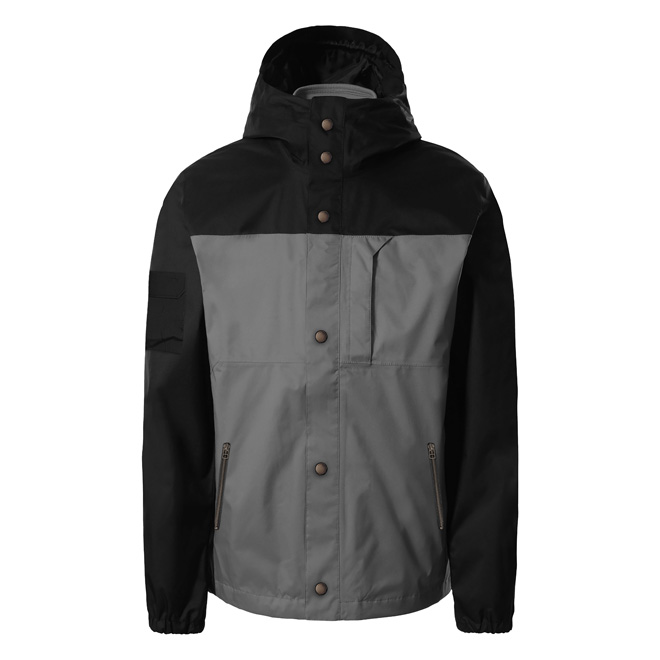 Mens Black and Gray Jacket With Hood Mens Black and Gray Jacket With Hood