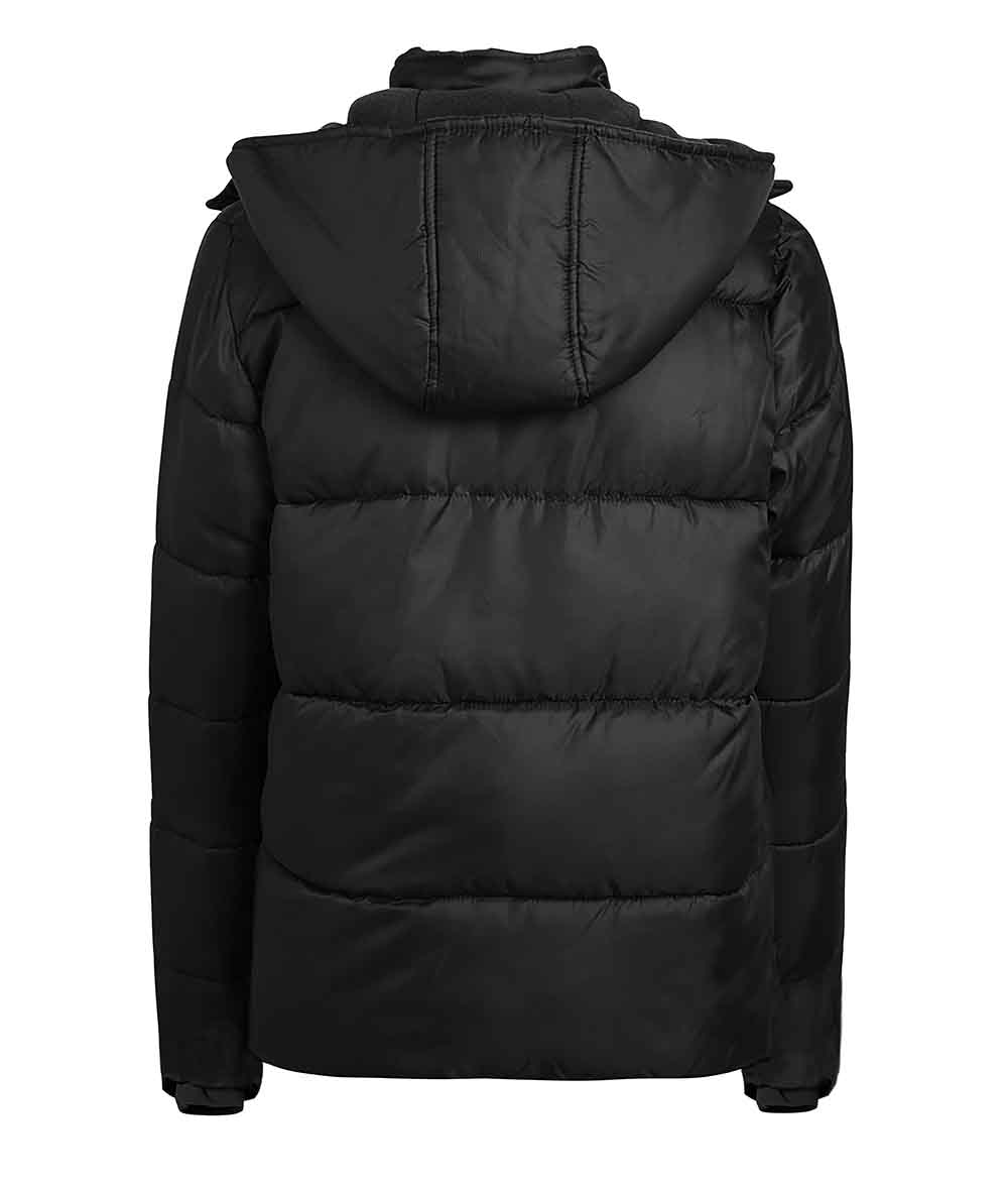 Mens Black Hooded Puffer Jacket Mens Black Hooded Puffer Jacket