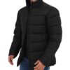  Mens Black Puffer Jacket 3/4 Length