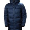  Mens Blue Puffer Coat with Hood