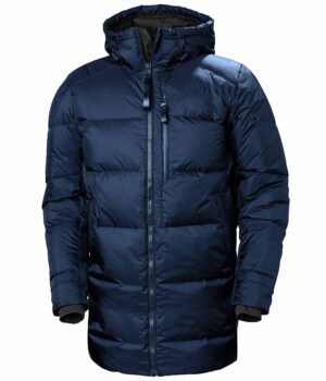  Mens Blue Puffer Coat with Hood