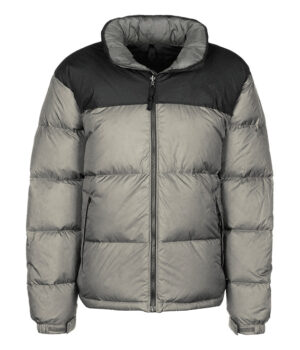  Mens Gray and Black Puffer Jacket