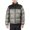  Mens Gray and Black Puffer Jacket