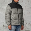 Mens Gray and Black Puffer Jacket