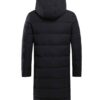  Mens Long Black Puffer Coat With Hood
