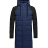 Mens Long Navy Blue Puffer Coat With Hood Mens Long Navy Blue Puffer Coat With Hood