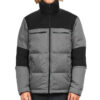  Mens Silver and Black Puffer Jacket