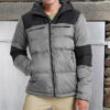  Mens Silver and Black Puffer Jacket