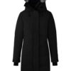  Women Black 3/4 Length Fur Hood Coat
