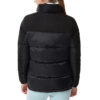  Womens Black and Gray Puffer Jacket
