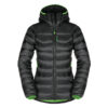  Womens Black Hooded Puffer Jacket