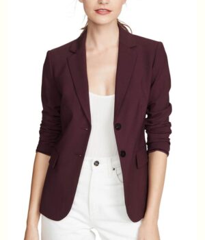 13 Reasons Why Season 4 Jessica Davis Burgundy Blazer