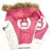 8 Ball Pink Leather Hooded Jacket