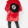 8 Ball Red Fur Jacket