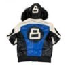 Men’s 8 Ball White Black and Blue Jacket
