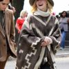 A Rainy Day In New York Elle Fanning Poncho