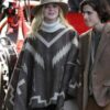 A Rainy Day In New York Elle Fanning Poncho