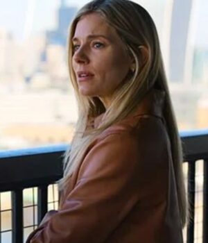 Anatomy of a Scandal Sienna Miller Brown Leather Jacket