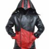 	Assassins Creed Connor Kenway Red and Black Hoodie Jacket