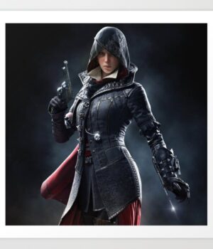  	Assassin’s Creed Evie Frye Black and Red Coat