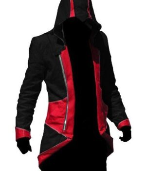  	Assassins Creed Red and Black Gaming Coat