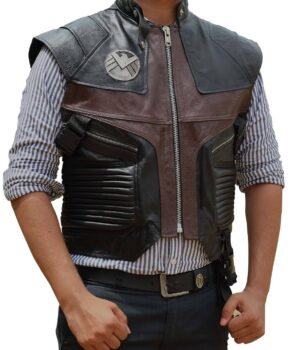 Jeremy Renner Hawkeye Leather Vest