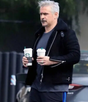 The Batman 2022 Colin Farrell Leather Jacket
