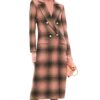 Behind Her Eyes (2021) Adele Pink Plaid Coat