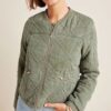 Behind Her Eyes Louise Quilted Bomber Jacket