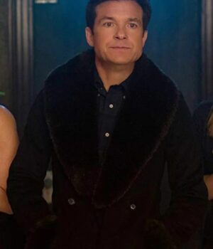 Office Christmas Party Jason Bateman Shearling Coat