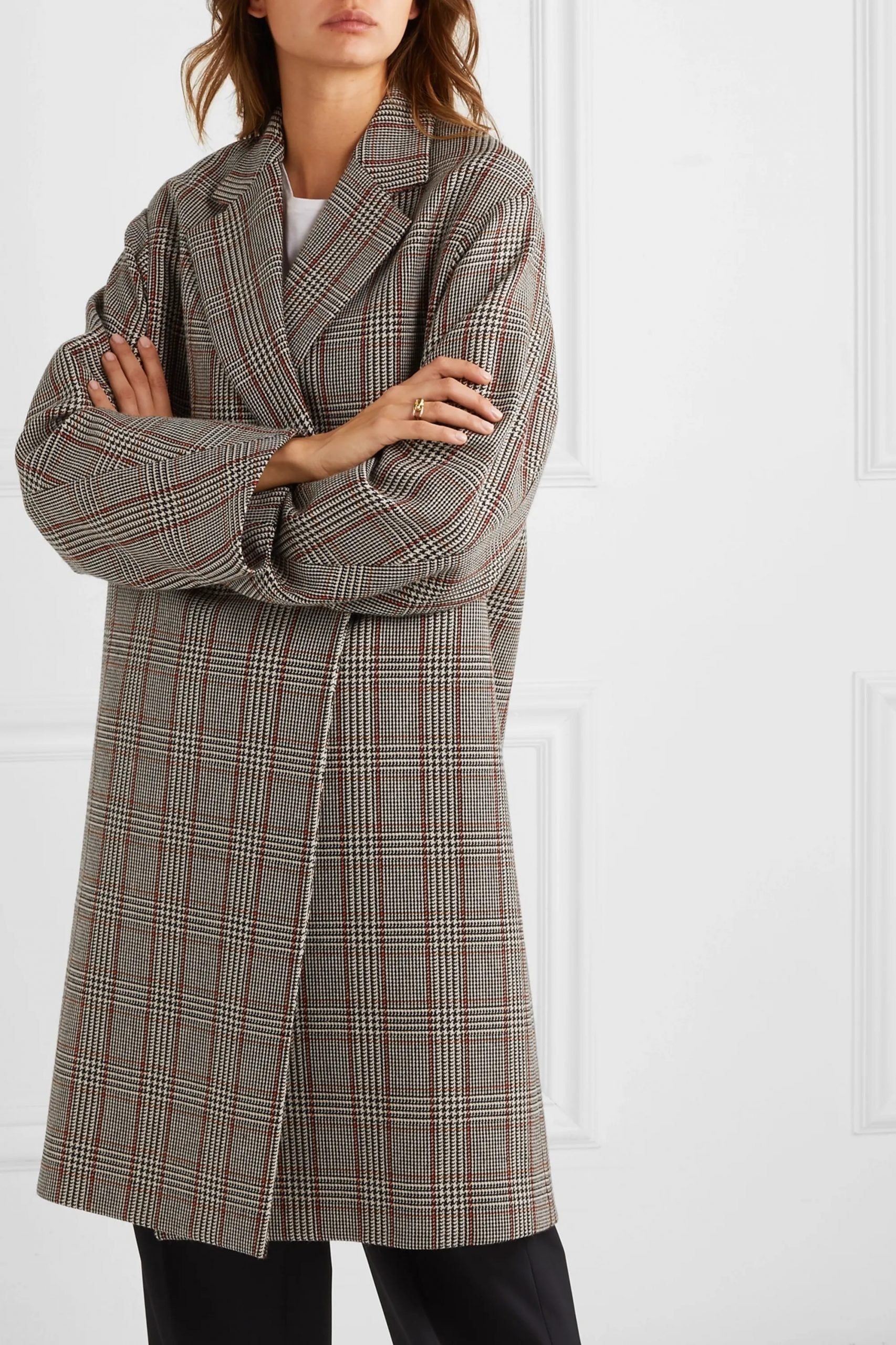 The Flight Attendant Cassie Bowen Plaid Coat The Flight Attendant Cassie Bowen Plaid Coat