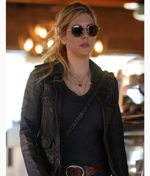 Big Sky Jenny Hoyt Black Leather Jacket Big Sky Jenny Hoyt Black Leather Jacket