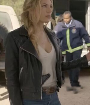 You Have to Play Along Jenny Hoyt Black Quilted Leather Jacket