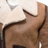 Men’s Brown Sheepskin Biker Jacket
