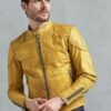 Mens Yellow Leather Jacket